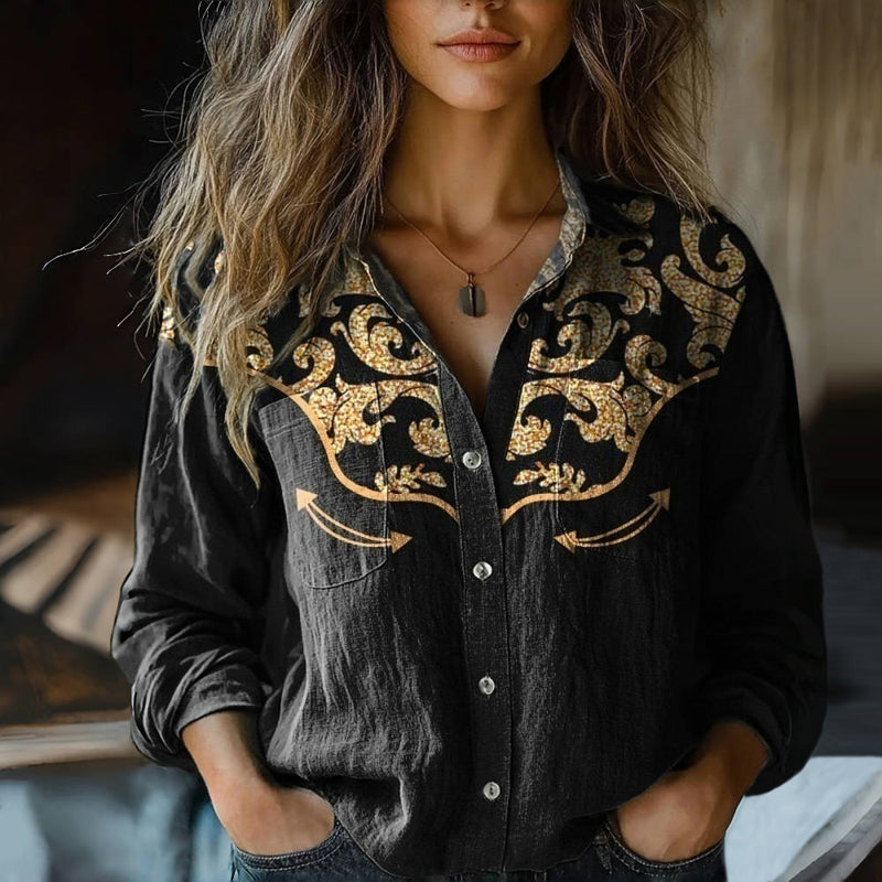 Ella™ | Tijdloze Vintage Blouse