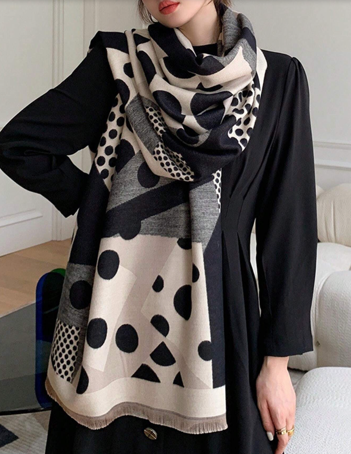 Alyssa™ | Elegant Grafisch Sjaal